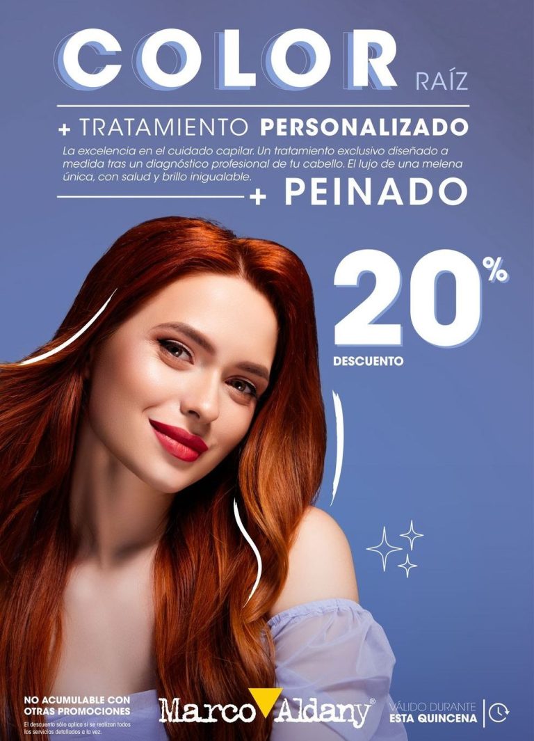 Promoción de color en Torrelodones con tratamiento personalizado y peinado incluido