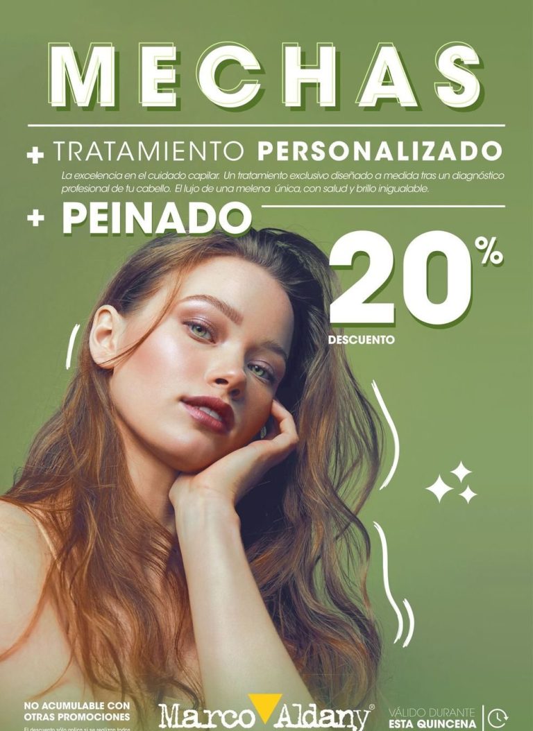 Mechas en Torrelodones con 20% de descuento en Marco Aldany Espacio Torrelodones